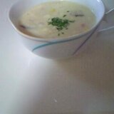 豆腐から製作の洋風スープ。